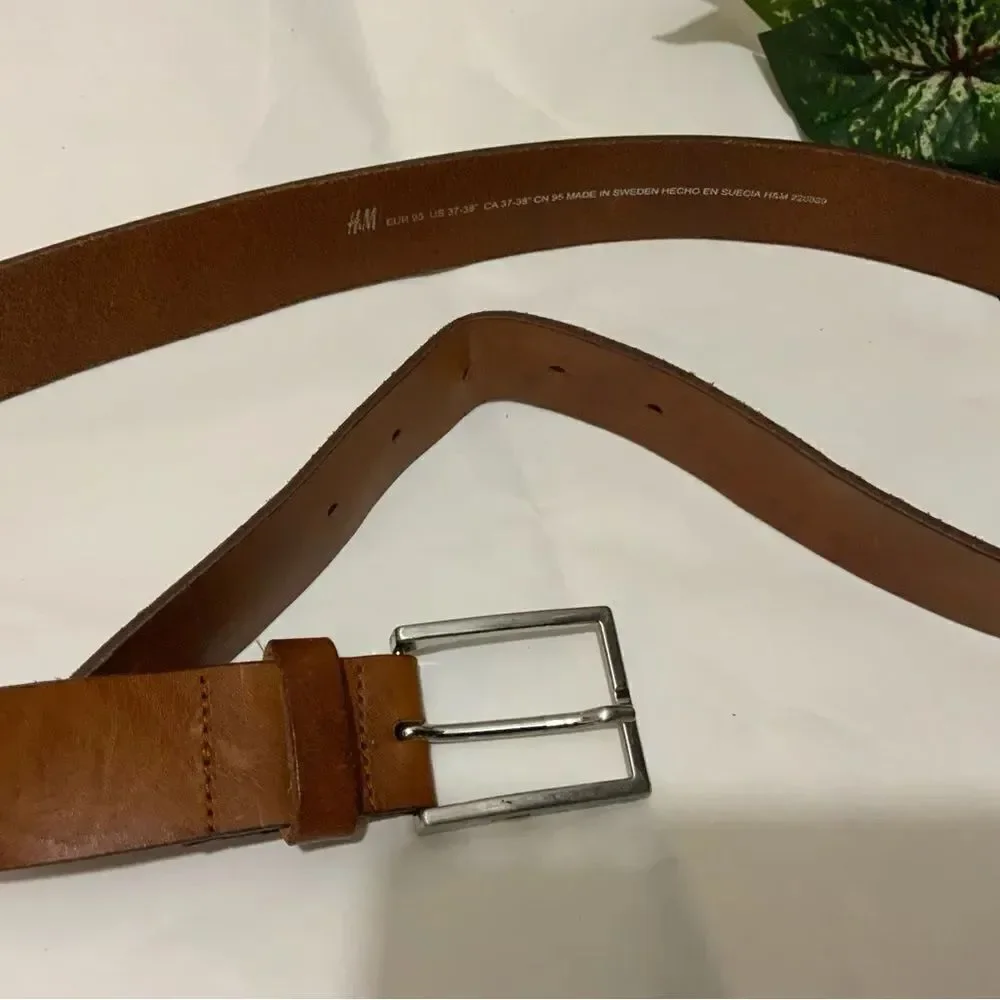 H&M like New Leather Brown Belt Men’s 37-38”